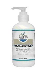 Nutrabeautiful Lotion with Blue-Green Algae from Simplexity Health (formerly Cell Tech)